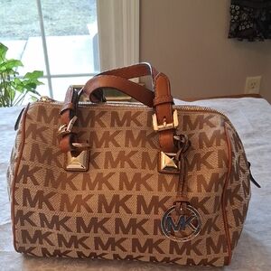 Michael Kors Signature Logo Canvas Handbag